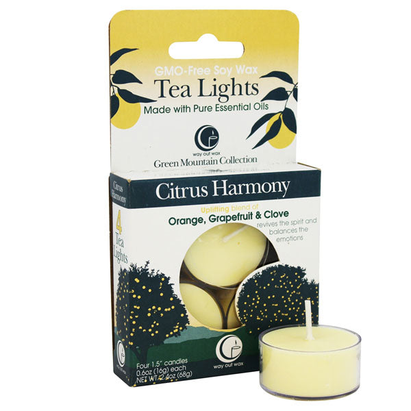 Citrus Harmony - Tealight Candle 4-pack