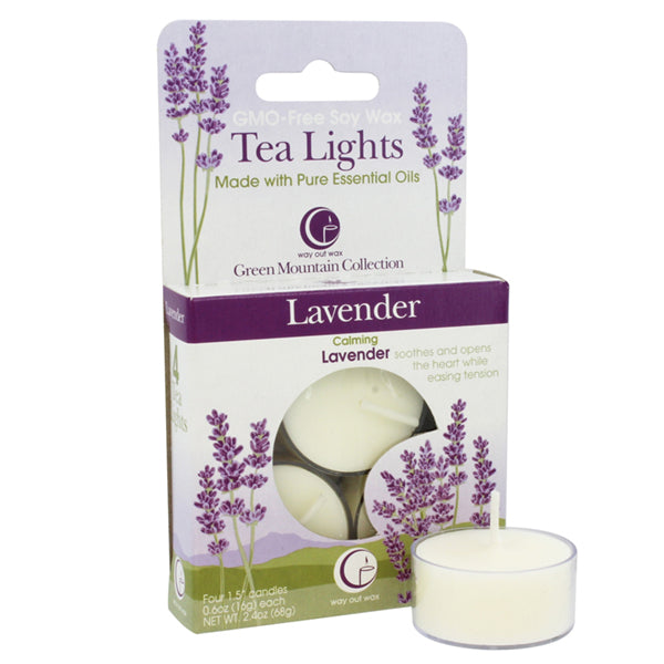 Lavender - Tealight Candle 4-pack